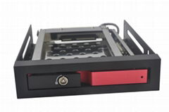 2.5 in Single Bay hdd enclosure with lock design Supports hot swap hdd enclosure