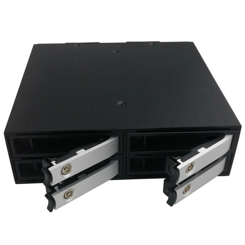 2.5in 4 Bay hdd enclosure Aluminum Door with Cooling System  Internal Enclosure 4
