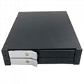 2.5in Dual Bay aluminum Case with Lock Design Hdd enclosure sata mobile rack 1