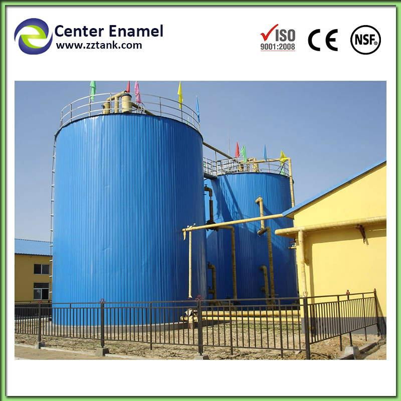 Center Enamel Biogas Plant Reactor Tank