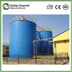 Center Enamel Biogas Plant Reactor Tank