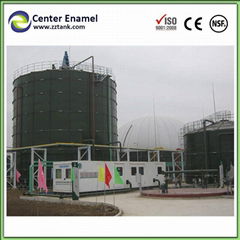 Center Enamel Anaerobic Digester with Biogas Membrane