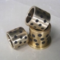 Cast bronze bushing slide bearing with