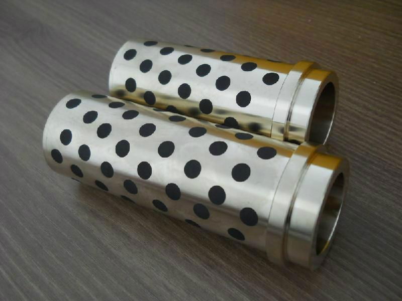 self-lubricating Oilless bronze Guide Bushes with graphite 2