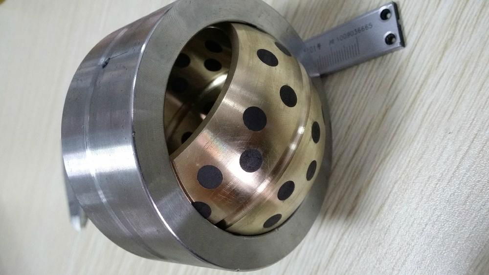 Sphere Oscillating bronze Bearing self-lubricating with graphite 2