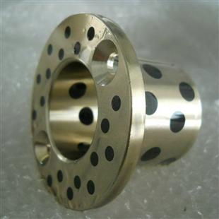 oilless Flange Fixed bronze Guide Bush with graphite 2