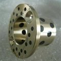oilless Flange Fixed bronze Guide Bush with graphite 2