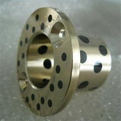 Oilless Flange bronze Bushing self-lubricating with graphite