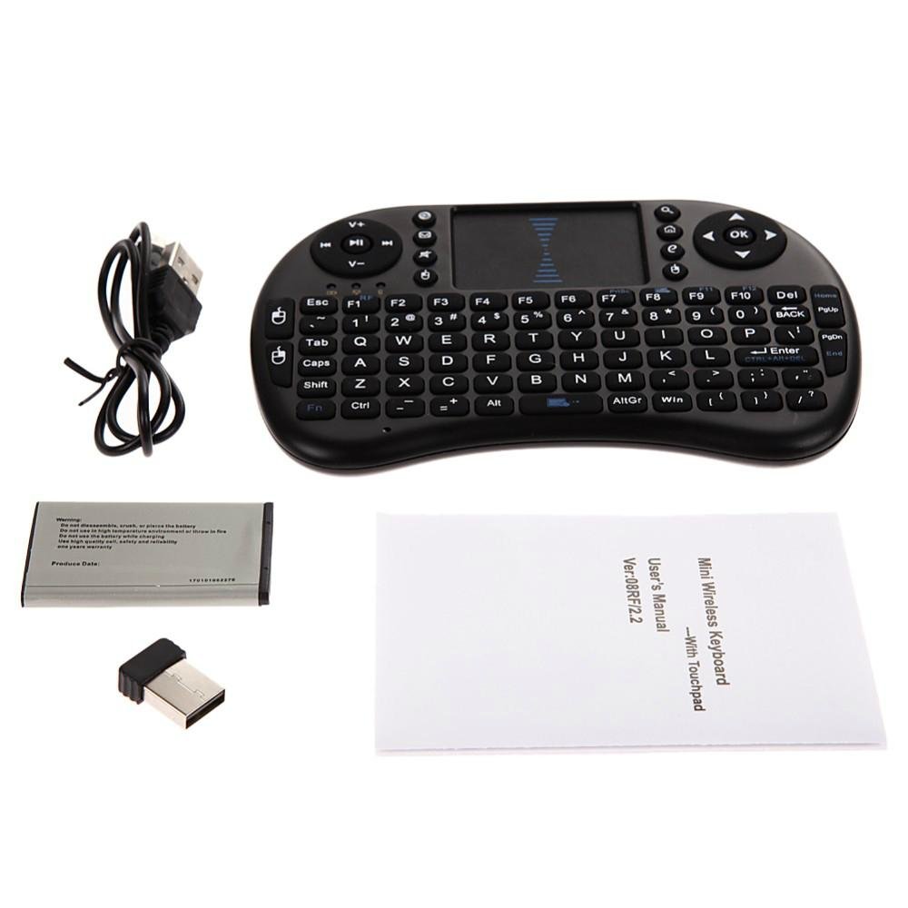 2.4G Mini i8 Wireless Fly Air Mouse Keyboard with Touchpad 2