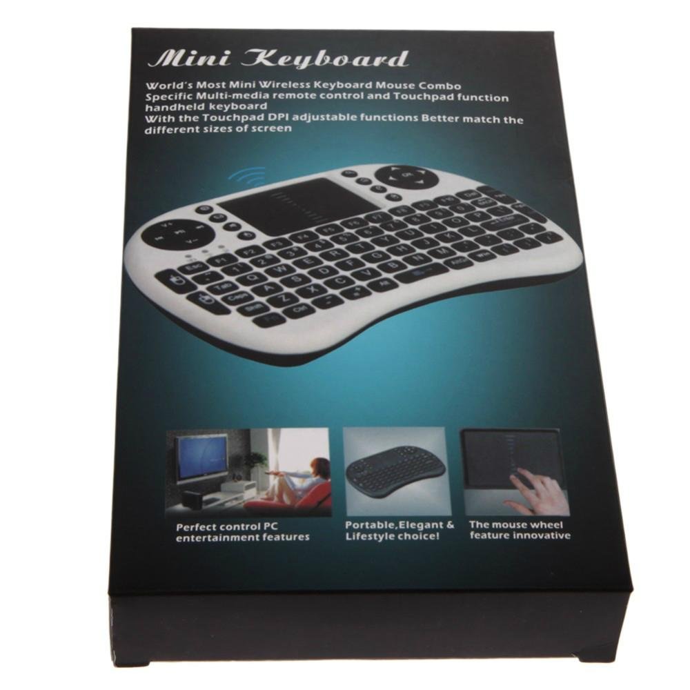 2.4G Mini i8 Wireless Fly Air Mouse Keyboard with Touchpad 3