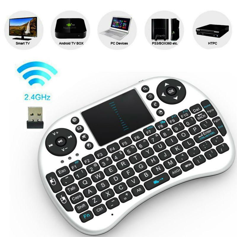 2.4G Mini i8 Wireless Fly Air Mouse Keyboard with Touchpad 5