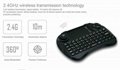 X3 ALL-IN-ONE Mini Keyboard with Touchpad for Home Office with Direction Rocker  2