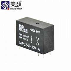 MEISHUO MPJ2 12v 24v 16a Miniature Power PCB Relay 