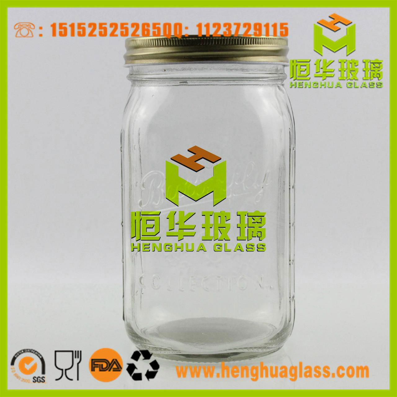 glass  mason jar