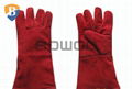 cow split leather welding glove