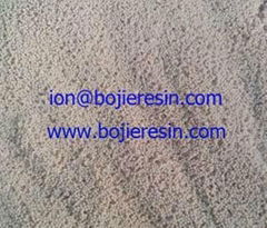 Ion exchange resin for wastewater treatment