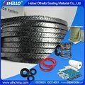 black braided graphite sealing ring for vavles