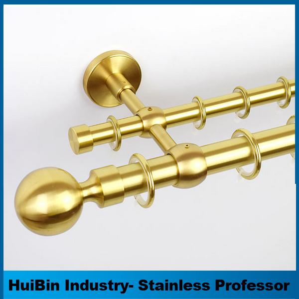 Luxury Stainless Steel Curtain Rod Accessories Set for Home & Window  2