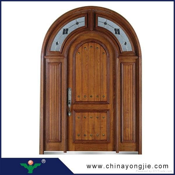 2015 new products zhejiang solid wooden gate door price Quality Assured