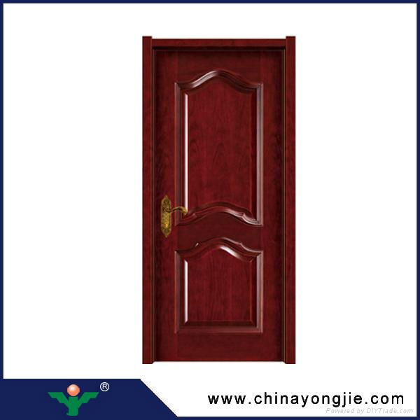 Zhejiang hot sale interior mdf door frame wooden double door designs 5