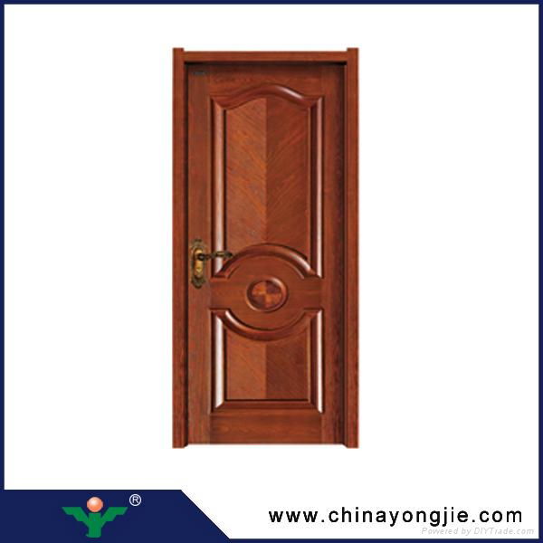 Zhejiang hot sale interior mdf door frame wooden double door designs 4