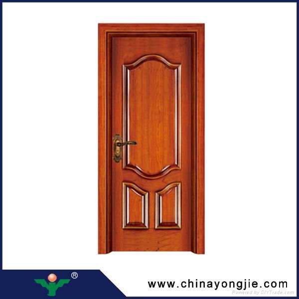 Zhejiang hot sale interior mdf door frame wooden double door designs 2