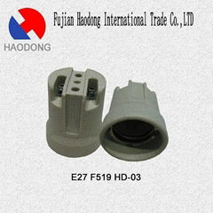 E27 ceramic porcelain lamp holder base socket