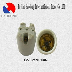 E27 ceramic porcelain lamp holder base socket