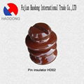 ceramic porcelain glazed pin insulator