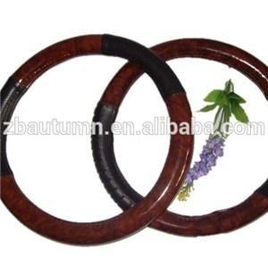 PVC Wooden Grain Steering Wheel Cover
