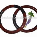 PVC Wooden Grain Steering Wheel Cover