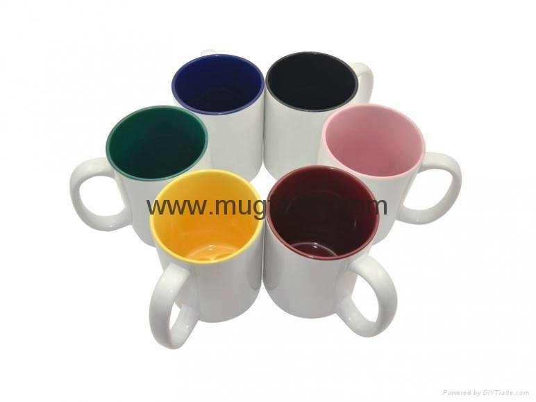 Sublimation Mug--11oz Two-Tone Color Mug(Inside Only)