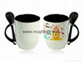 Sublimation Mug--12oz Color Spoon Mug 1