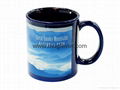 Sublimation Mugs--11oz Color Mug w White Patch 2