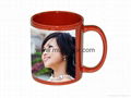 Sublimation Mugs--11oz Color Mug w White Patch 3