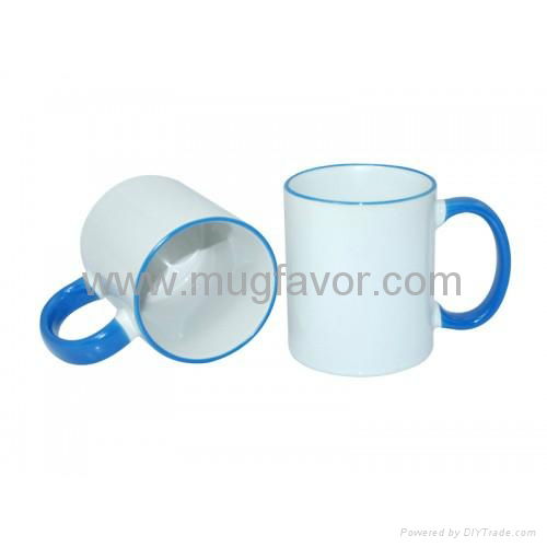 Sublimation Mug--11oz Two-Tone Color Mug(Handle Only)  3