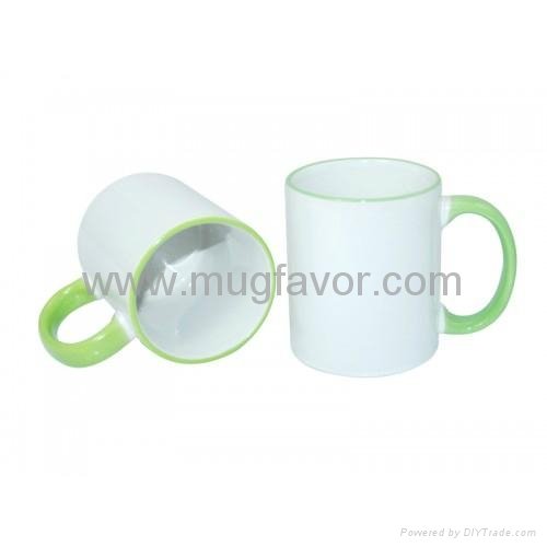 Sublimation Mug--11oz Two-Tone Color Mug(Handle Only)  5