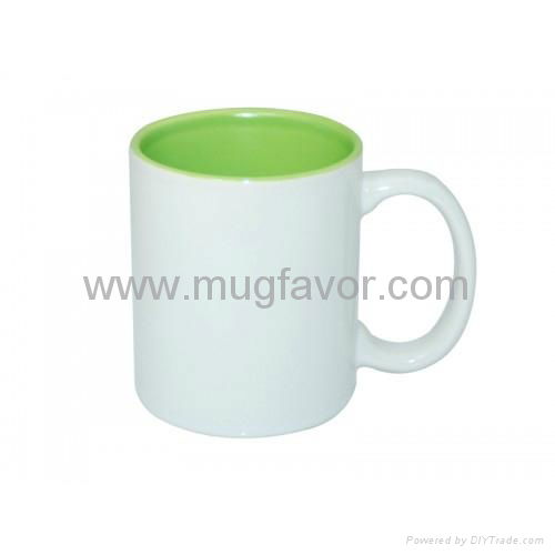 Sublimation Mug--11oz Two-Tone Color Mug(Inside Only) 3