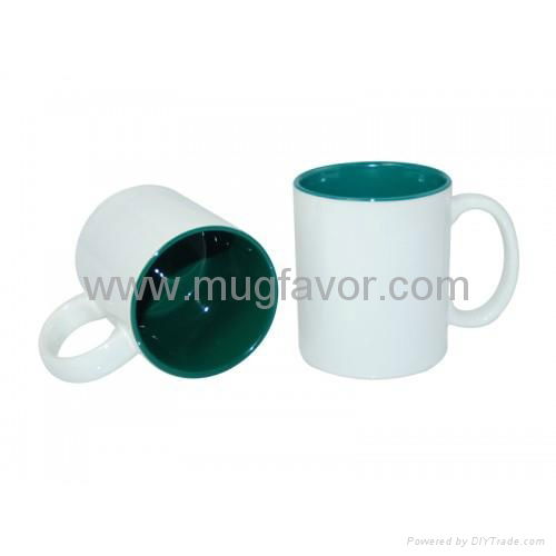 Sublimation Mug--11oz Two-Tone Color Mug(Inside Only) 4