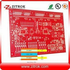 OSP 4Layer Red Soldermask 2.0mm Board Thickness PCB