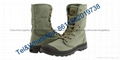 Navy blue army green desert camouflage Military Canvas Boot