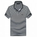 FUGUINIAO Men's Stripe Short Sleeve Polo Shirts for Men