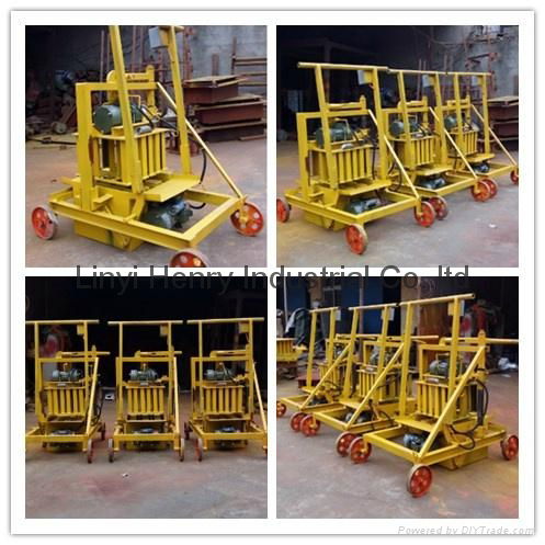 QMR2-45 moveable manual concrete block making machine 2