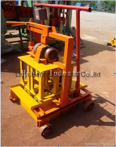 QMR2-45 moveable manual concrete block making machine 4