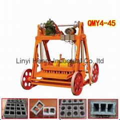 QMY4-45 mobile concrete hollow block making machine