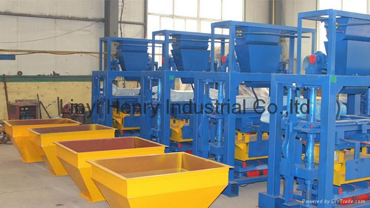 QTJ40-1 semi-automatic vibrating block making machine 4