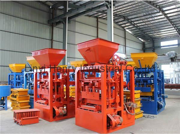 QTJ4-24 semi-automatic vibration concrete block molding machine 2