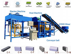 QTJ4-25 automatic vibration block making machine concrete block maker