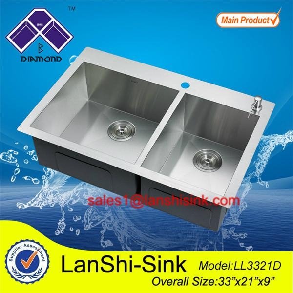 Stainless steel laundry sink