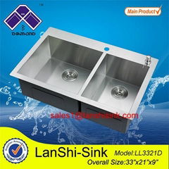 Stainless steel laundry sink